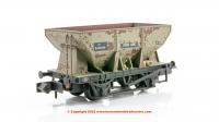 373-218A Graham Farish 24T Iron Ore Hopper BR Grey (Early) - Weathered - Era 4.